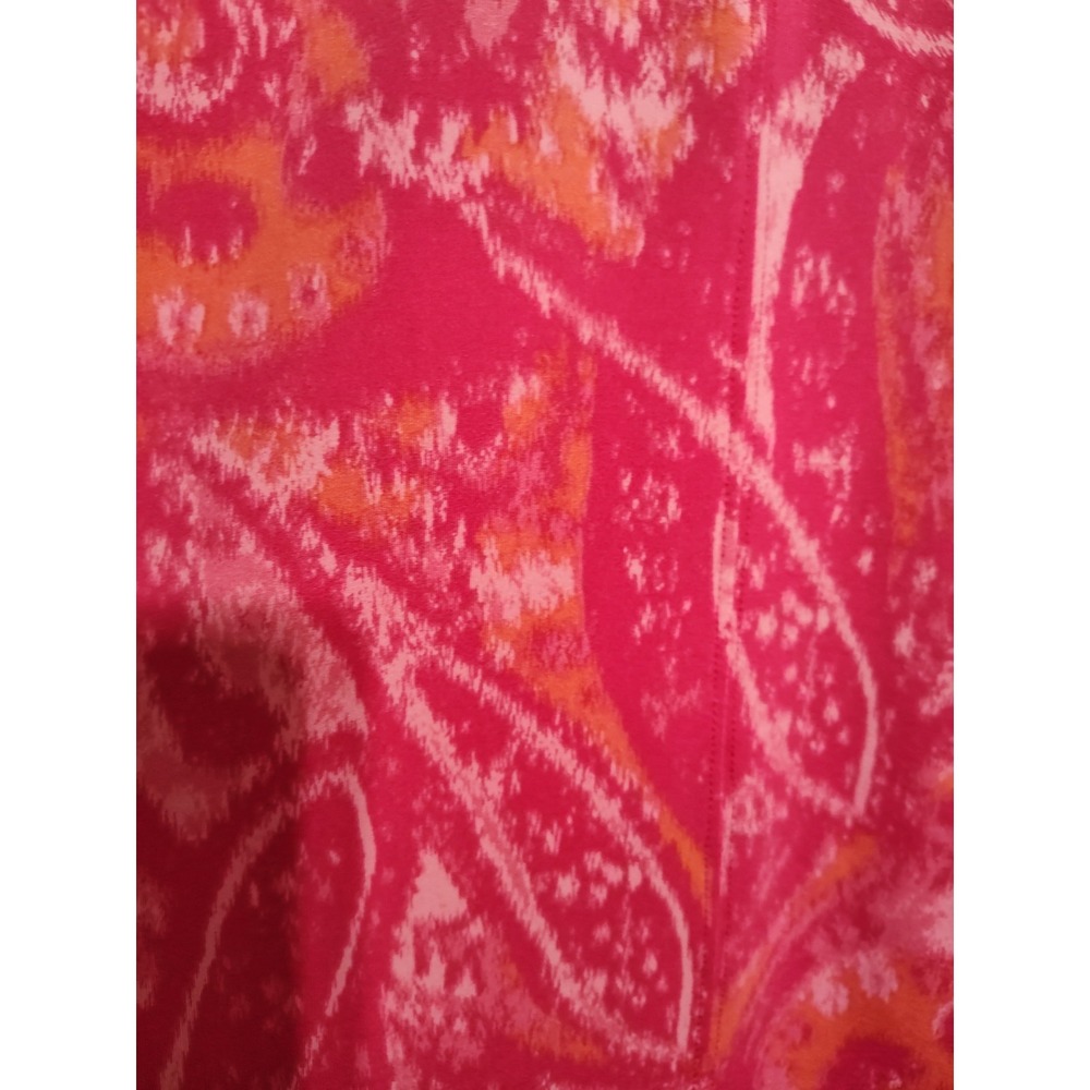 Athleta Garden Isle Pink & Orange Tropical Beach Sun Dress w/Shelf Bra M EUC - Picture 2 of 5